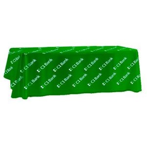 Sublimated PREMIUM Table Cloth for 8' table, Drape style, 4 sided, Closed Back, Rounded Corners